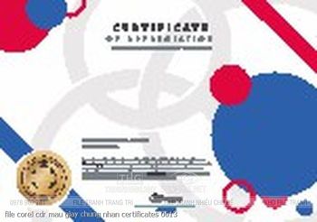 file corel cdr mau giay chung nhan certificates 0613