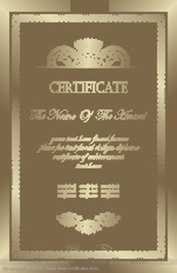 file corel cdr mau giay chung nhan certificates 0616