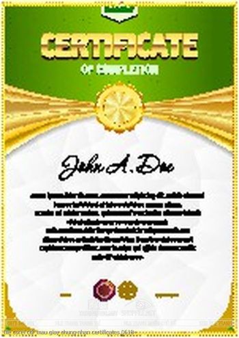 file corel cdr mau giay chung nhan certificates 0618