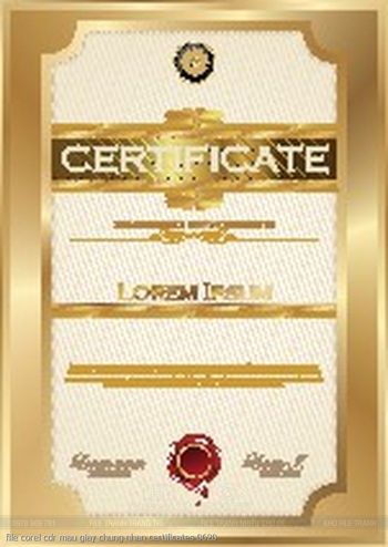 file corel cdr mau giay chung nhan certificates 0620