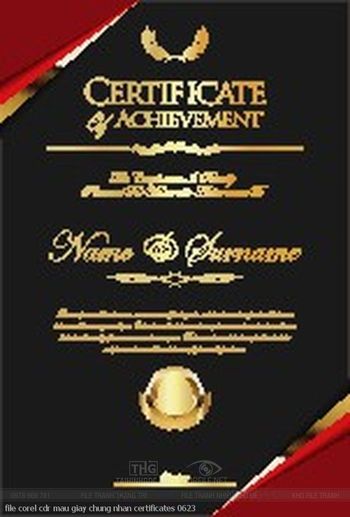 file corel cdr mau giay chung nhan certificates 0623