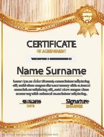 file corel cdr mau giay chung nhan certificates 0625