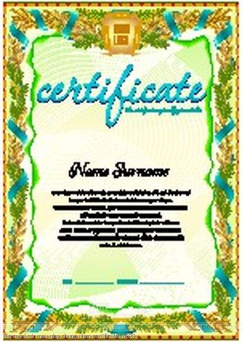 file corel cdr mau giay chung nhan certificates 0629