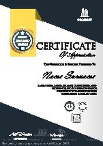 file corel cdr mau giay chung nhan certificates 0638