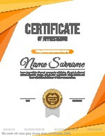 file corel cdr mau giay chung nhan certificates 0640