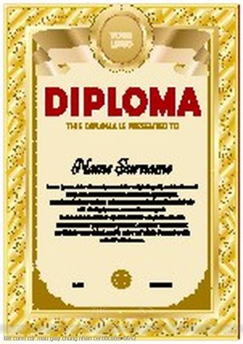 file corel cdr mau giay chung nhan certificates 0642