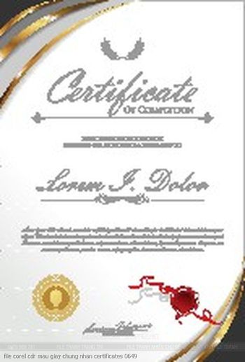 file corel cdr mau giay chung nhan certificates 0649