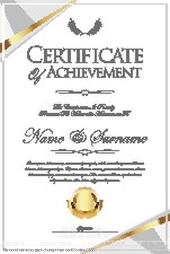 file corel cdr mau giay chung nhan certificates 0652