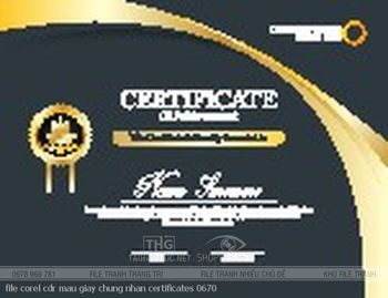 file corel cdr mau giay chung nhan certificates 0670