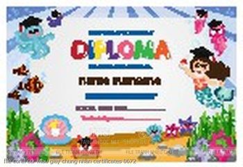 file corel cdr mau giay chung nhan certificates 0672