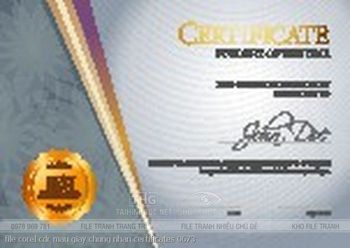file corel cdr mau giay chung nhan certificates 0673