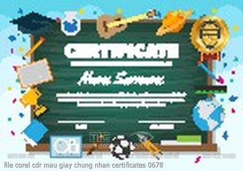 file corel cdr mau giay chung nhan certificates 0678