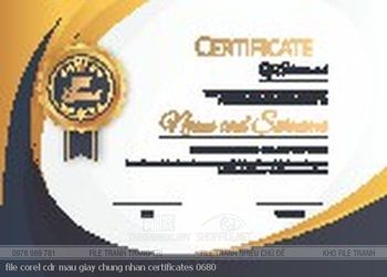 file corel cdr mau giay chung nhan certificates 0680