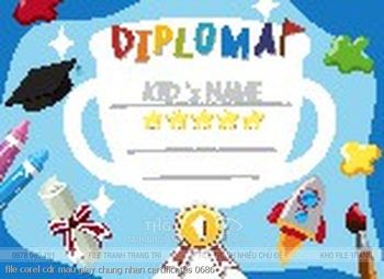 file corel cdr mau giay chung nhan certificates 0686