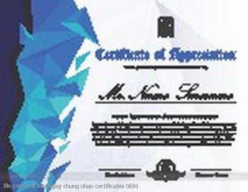 file corel cdr mau giay chung nhan certificates 0691