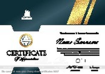 file corel cdr mau giay chung nhan certificates 0697