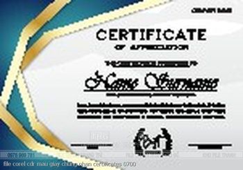 file corel cdr mau giay chung nhan certificates 0700