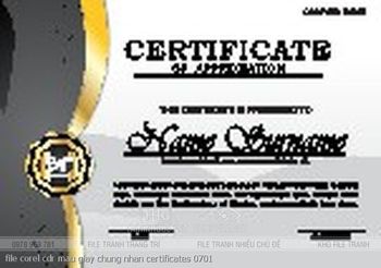file corel cdr mau giay chung nhan certificates 0701