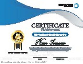 file corel cdr mau giay chung nhan certificates 0707