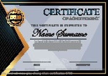 file corel cdr mau giay chung nhan certificates 0708