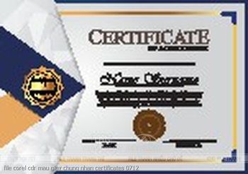 file corel cdr mau giay chung nhan certificates 0712