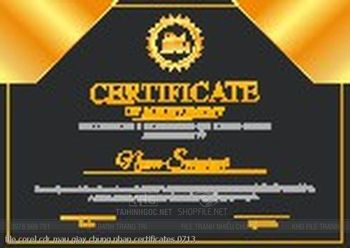 file corel cdr mau giay chung nhan certificates 0713