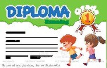 file corel cdr mau giay chung nhan certificates 0729