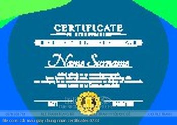 file corel cdr mau giay chung nhan certificates 0733