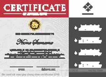 file corel cdr mau giay chung nhan certificates 0740
