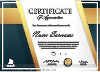 file corel cdr mau giay chung nhan certificates 0741