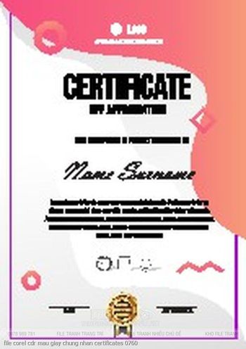 file corel cdr mau giay chung nhan certificates 0760