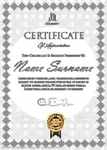 file corel cdr mau giay chung nhan certificates 0762