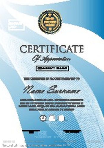 file corel cdr mau giay chung nhan certificates 0770