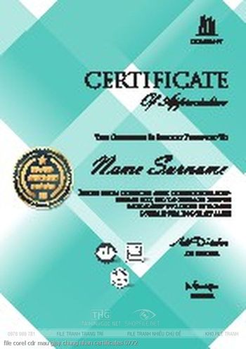 file corel cdr mau giay chung nhan certificates 0772