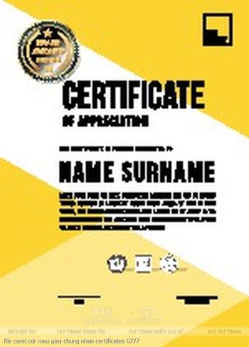 file corel cdr mau giay chung nhan certificates 0777