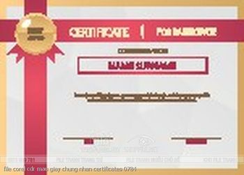 file corel cdr mau giay chung nhan certificates 0784