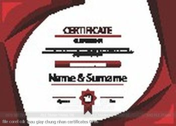 file corel cdr mau giay chung nhan certificates 0786