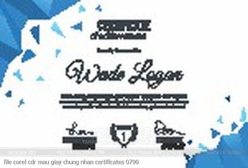 file corel cdr mau giay chung nhan certificates 0790