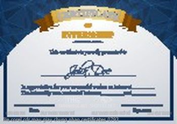 file corel cdr mau giay chung nhan certificates 0793