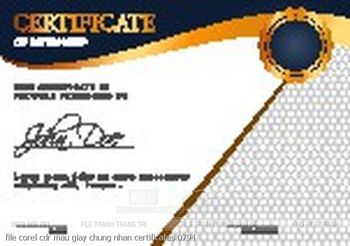file corel cdr mau giay chung nhan certificates 0794