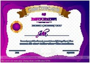 file corel cdr mau giay chung nhan certificates 0796