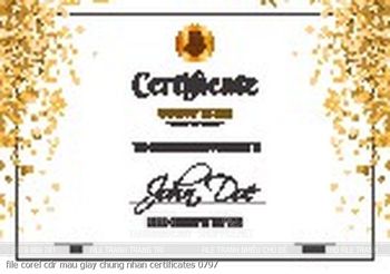 file corel cdr mau giay chung nhan certificates 0797