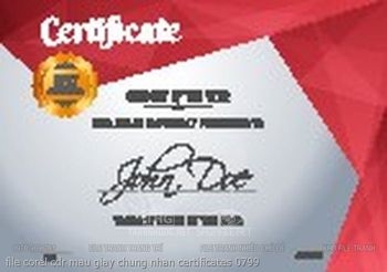 file corel cdr mau giay chung nhan certificates 0799