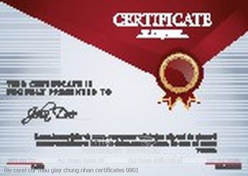 file corel cdr mau giay chung nhan certificates 0801