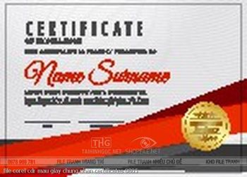 file corel cdr mau giay chung nhan certificates 0805