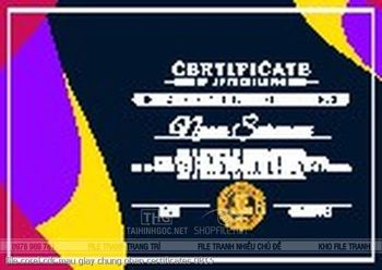 file corel cdr mau giay chung nhan certificates 0815