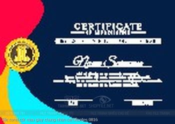file corel cdr mau giay chung nhan certificates 0816