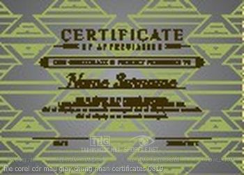 file corel cdr mau giay chung nhan certificates 0819