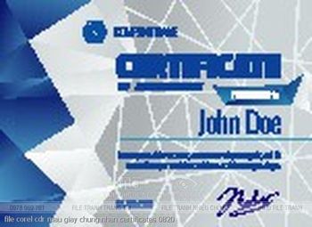 file corel cdr mau giay chung nhan certificates 0820