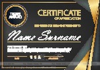 file corel cdr mau giay chung nhan certificates 0822